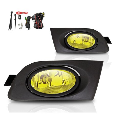 Fog Lights - Yellow - Wiring Kit Included